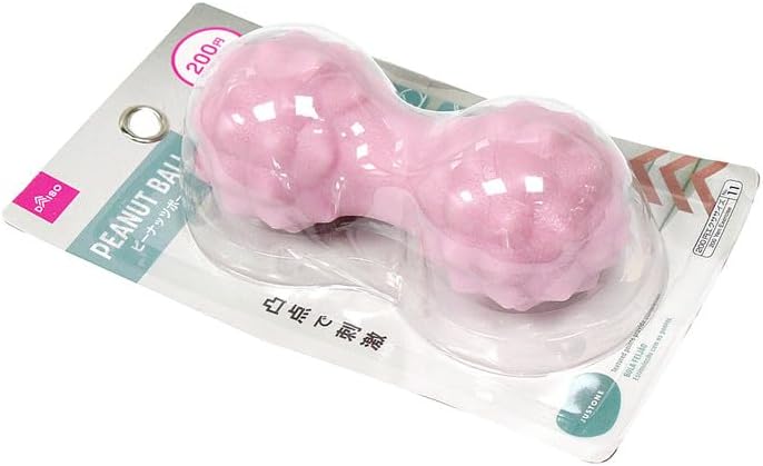 Daiso كرة الفول السوداني من دايسو - وردي - كرة تمارين ولياقة بدنية - Image 2